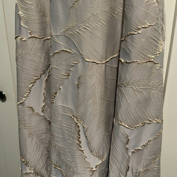 Marsoni Bateau Neckline Leaf Print Dress - Size 8 - Picture 5 of 5